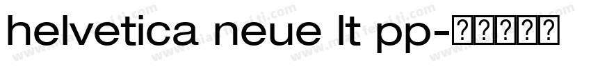 helvetica neue lt pp字体转换